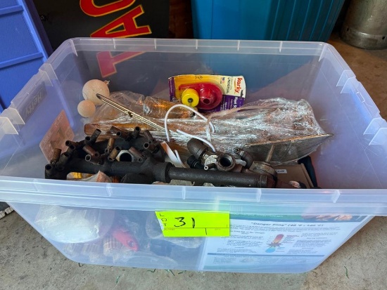 Assorted Gas, Plumbing Parts, Fixtures and Hardware