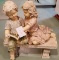 Bench Statue Kids