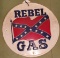 Rebel Gas Metal Sign