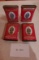 4 Prince Albert Pipe Tobbaco Tins