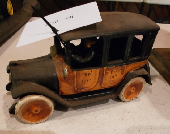 Cast Iron Yellow Taxi