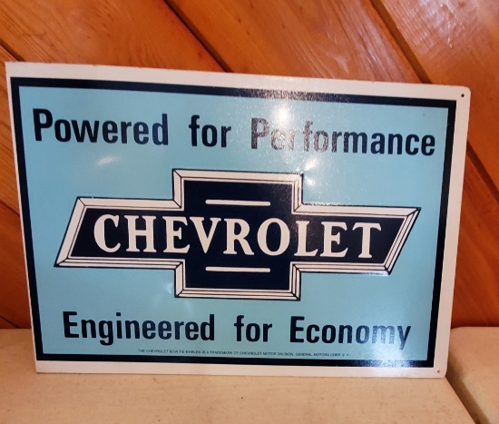 Chevrolet Metal Sign