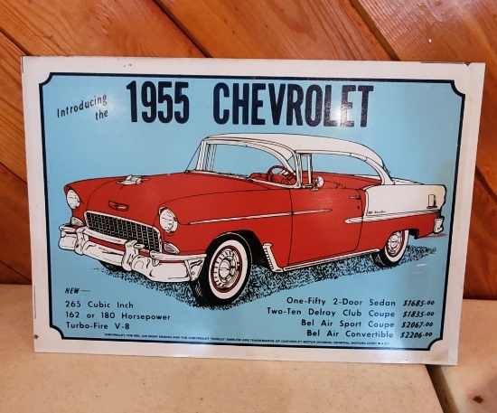 1955 Chevrolet Metal Sign