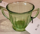 Vasaline Glass Sugar Bowl