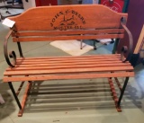 John Deere Wooden Bench