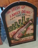 7up Wooden Sign