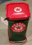 Texaco Metal Trash Can