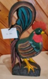 Wooden Painted Rooster