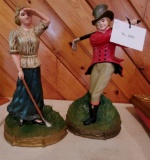 Golfing Pair Door Stops