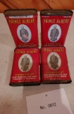 4 Prince Albert Pipe Tobbaco Tins