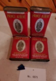 4 Prince Albert Pipe Tobbaco Tins