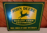 John Deere Metal Sign