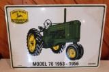 John Deere Model 70 Sign