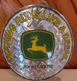 John Deere Diamond Plate Sign