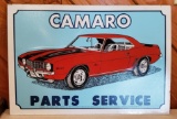Camero Metal Sign