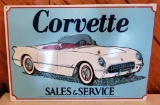 Corvette Metal Sign