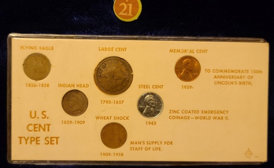 US cent Type Set