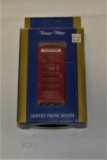Village Access Lighted British Phone Box