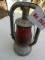 Dietz Lantern with Ruby Red Globe