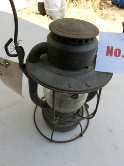 Vintage New York Central RR Lantern w/Matching Shade