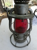 Dietz 1909 R. R. Lantern with Ruby Red Globe
