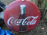 36 inch Coke Button w/Bottle; Streaks on Face