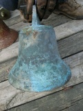 Brass Bell 9 1/2 inches across