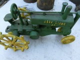 Cast John Deere Toy Tractor