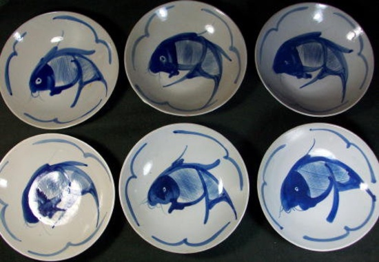 Chinese Fish Bowl Set