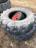 Pair of Used 16.9-24 and 2 Turf Tires and Rims