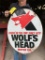 57 Wolf's Head Oval Tin Sign