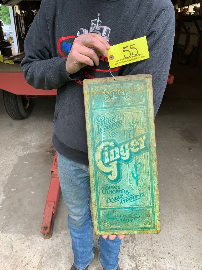 Lot 55 Spicy Ginger Sign Stove Counter Mat Proxibid Auctions