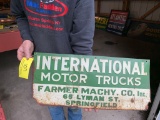 107 International Motor Truck Sign