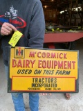 124 McCormick Dairy Equipment Sign