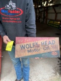 78 Wolf's Head Heavy Tin Sign