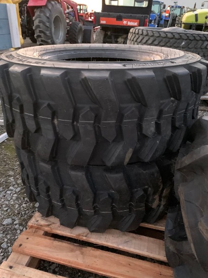 4486 (2) 12-16.5 Skid Steer Tires