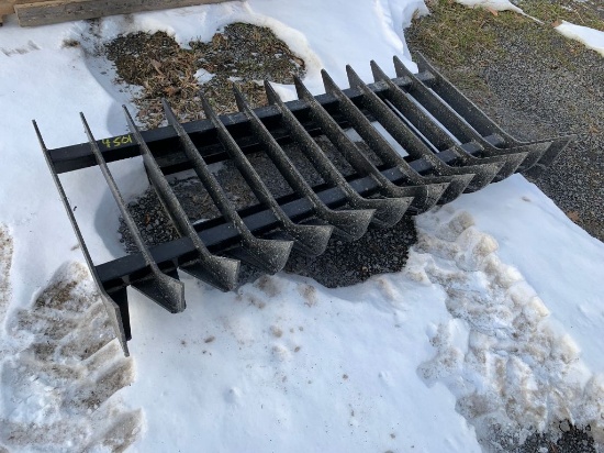 4501 New Root Rake for Skid Steer