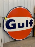 1945 Porcelain Gulf Sign