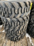 2096 Set of (4) New 12-16.5 Skid Steer Tires