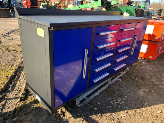 2056 New Steelman 7ft Work Bench