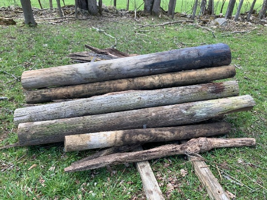 32 Pile of Fence Posts