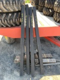 9002 New Pair Clamp on Bucket Mount Pallet Forks