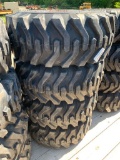 9005 Set of (4) New 12-16.5 Tires on Bobcat Rims