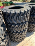 9007 Set of (4) New 12-16.5 Skid Steer Tires