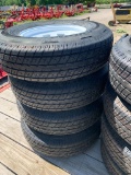 9015 Set of (4) New ST235/80R16 Trailer Tires/Wheels