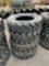 9010 Set of (4) 10-16.5 Skid Steer Tires