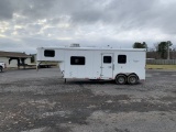 2813 2012 Bison 280TH 2-Horse Slant Trailer with Living Quarters