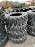 9009 Set of (4) 10-16.5 Skid Steer Tires