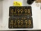 506 Pair of 1938 Commercial NY License Plates