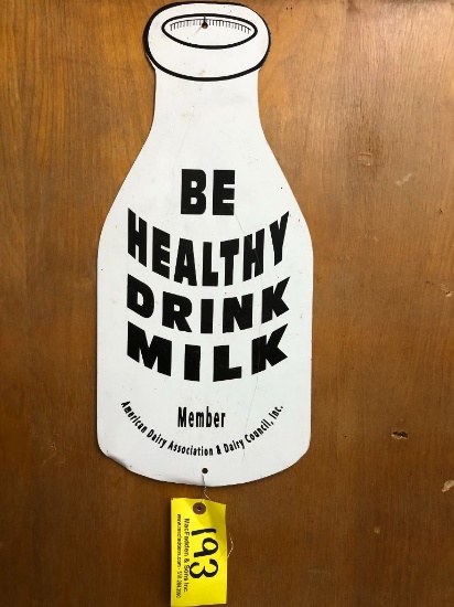 193 Be Healthy, Drink Milk Sign